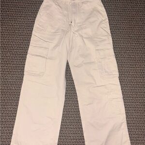 Hollister Cream Straight Leg Pants